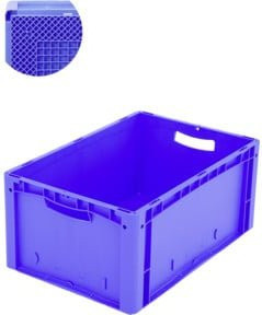Bito Eurostapelbehälter XL 64271RX mit Rippenboden, Blau, B/T/H: 60 x 40 x 27 cm - Bild 1