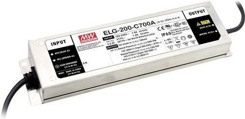 MEAN WELL ELG-200-42-3Y LED-Treiber in Silber, Konstantspannung und Konstantstrom mit 199.9W, 4.76A und 42 V/DC - Bild 1