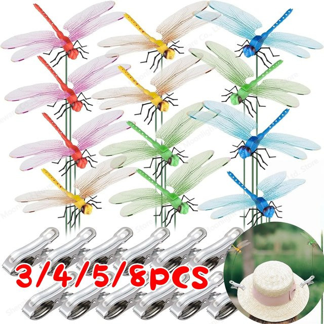 APWIKOGER Simulation Libellen-Clip zur Insektenabwehr, Mehrfarbig, 31 cm - Bild 1