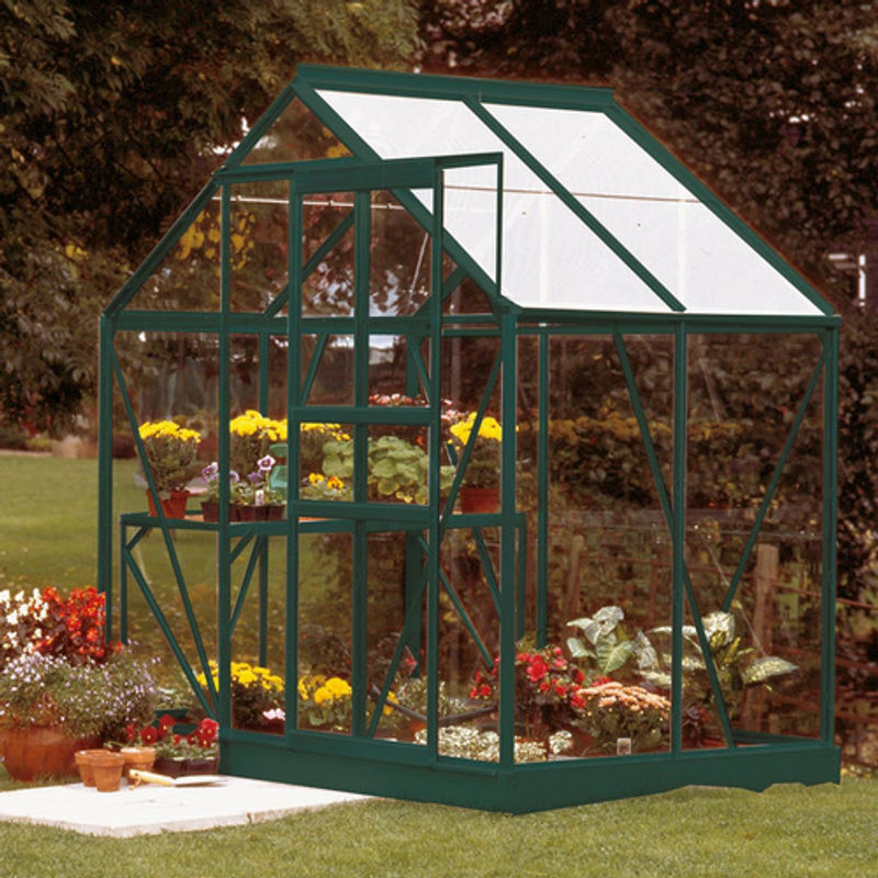 Vitavia Gewächshaus Venus 2500 in Smaragd Grün mit 2,5 m² Anbaufläche und 3 mm ESG-Glas - Bild 7