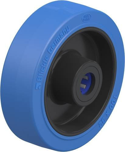 Blickle Kunststoff-Rad POEV 100/15XR-SB in Blau und Schwarz mit einem Durchmesser von 100 mm und einer Tragfähigkeit von maximal 200 kg - Bild 1
