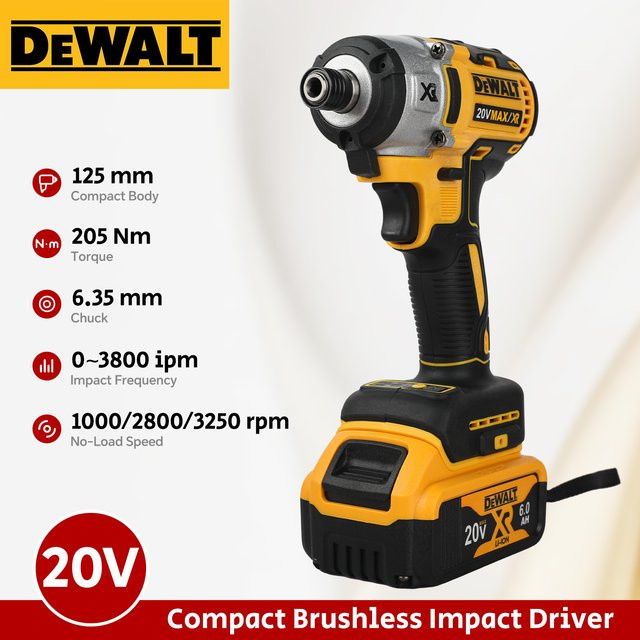 DeWalt DCF887 Bürstenloser Akku-Schlagschrauber mit 205 Nm in Gelb (ohne Akku) - Bild 1