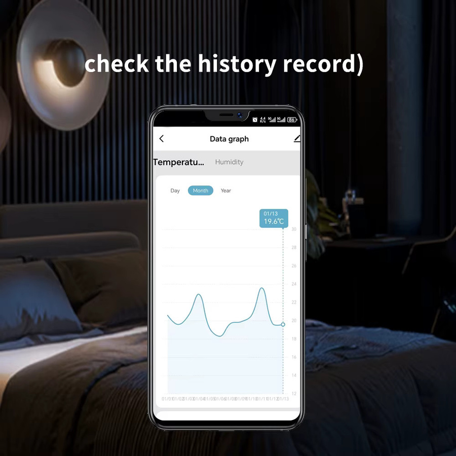 Lincukoo Tuya Zigbee 3.0 Intelligenter Temperatur- und Feuchtigkeitssensor in Weiß mit MQTT-Unterstützung für Home Assistant - Bild 4