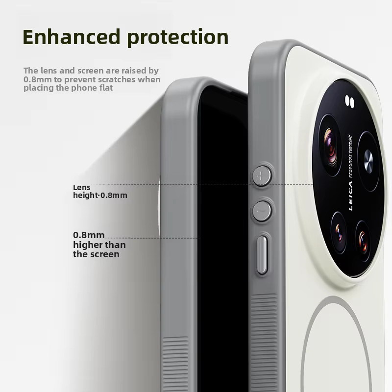 Magnetische Silikon Schutzhülle für Xiaomi Mi 17 Ultra und Xiaomi Mi 17 in Blau mit Unterstützung für kabelloses Laden - Bild 5