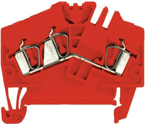 Weidmüller Schutzleiterklemme 2.5mm Zugfeder Rot 100 Stück - Bild 1
