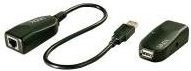 LINDY USB 2.0 Cat.5 Extender USB-Verlängerung über Netzwerkkabel bis 50 m, Schwarz - Bild 1