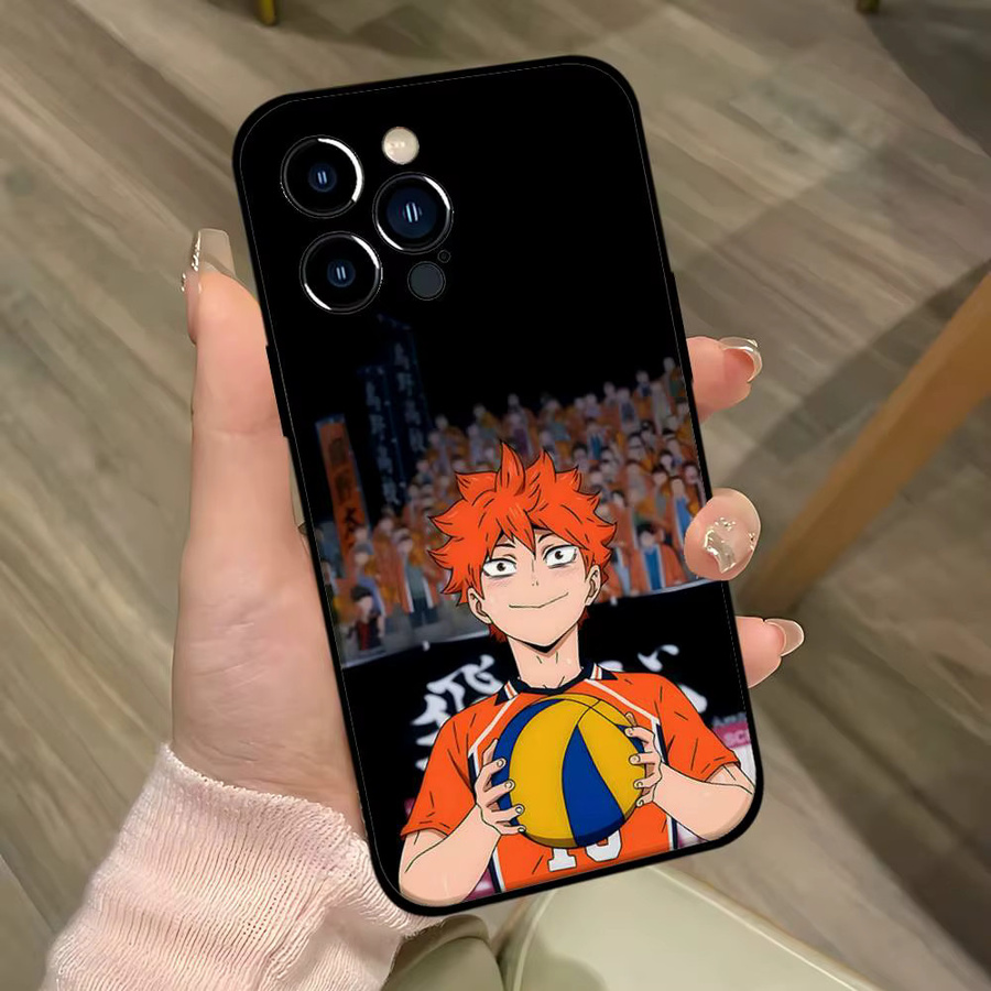 Mesuca Anime Haikyuu Handyhülle aus weichem TPU für iPhone 11 bis iPhone 17 Pro Max Plus Mini in Mehrfarbig - Bild 2
