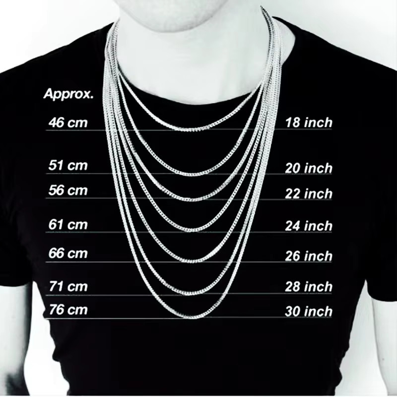HNSP Halskette Miami Cuban Link, Edelstahl, Silber, Herren - Bild 5