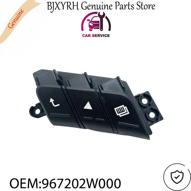 Original OEM Lenkradsteuerschalter RH für Hyundai Santa Fe 2013–2015, Farbe: Schwarz, Teilenummer: 96720-2W000 - Bild 1
