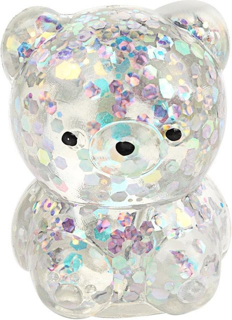 Binchi Outdoor Product Gummibärchen Bär Squishy Fidget Spielzeug, silber - Bild 1