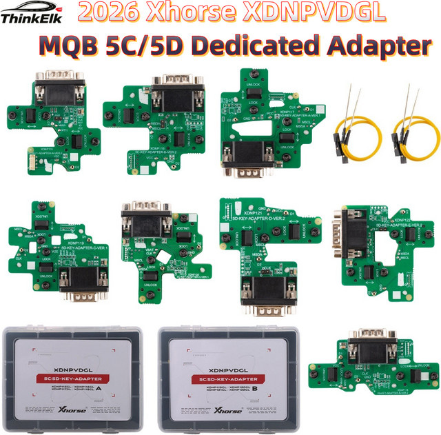 Xhorse MQB 5C 5D Spezial-Adapter-Set kompatibel mit Key Tool Plus Multi Prog für VW, Skoda, Audi und Porsche - Bild 1