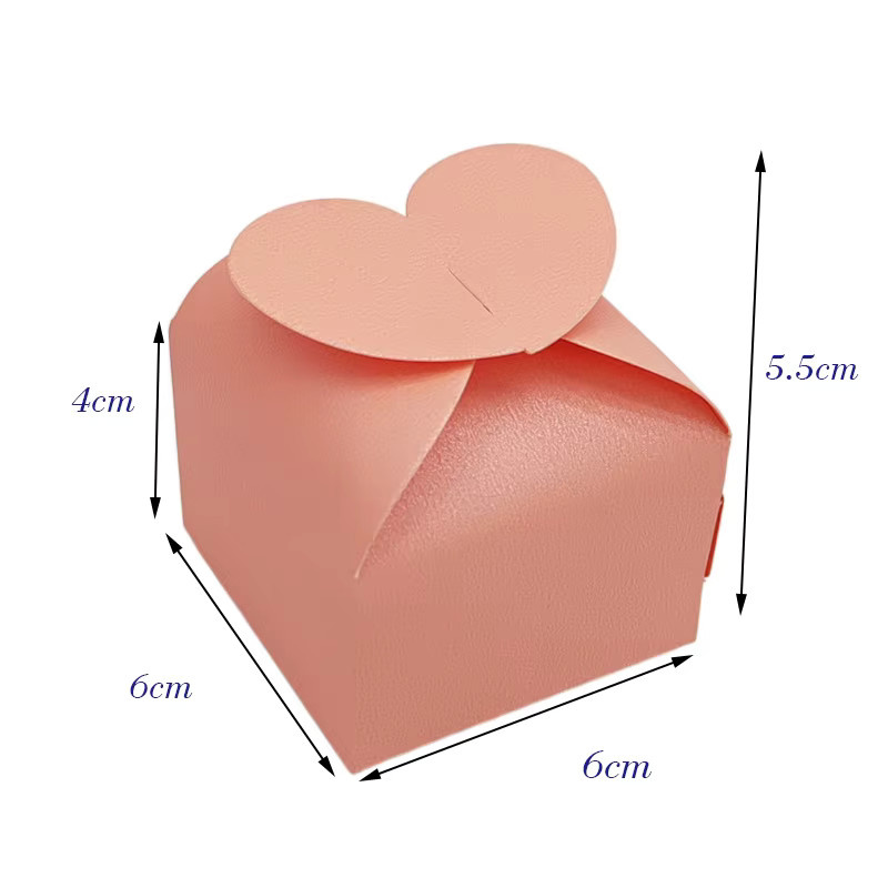 WEHRPARTY Herz-Geschenkboxen aus Papier in Bunt und Lila für Hochzeit, Geburtstag oder Valentinstag - Bild 2