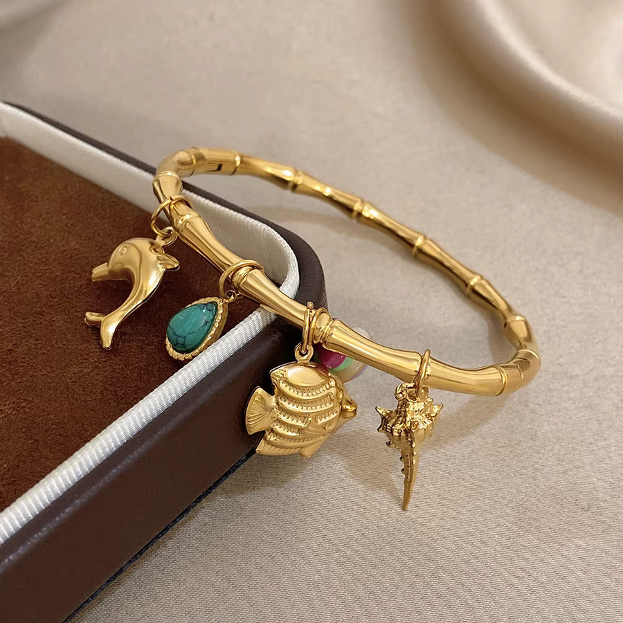 Greatera Multi-Anhänger-Armband, Damen, Small Fish Dolphin - Bild 2