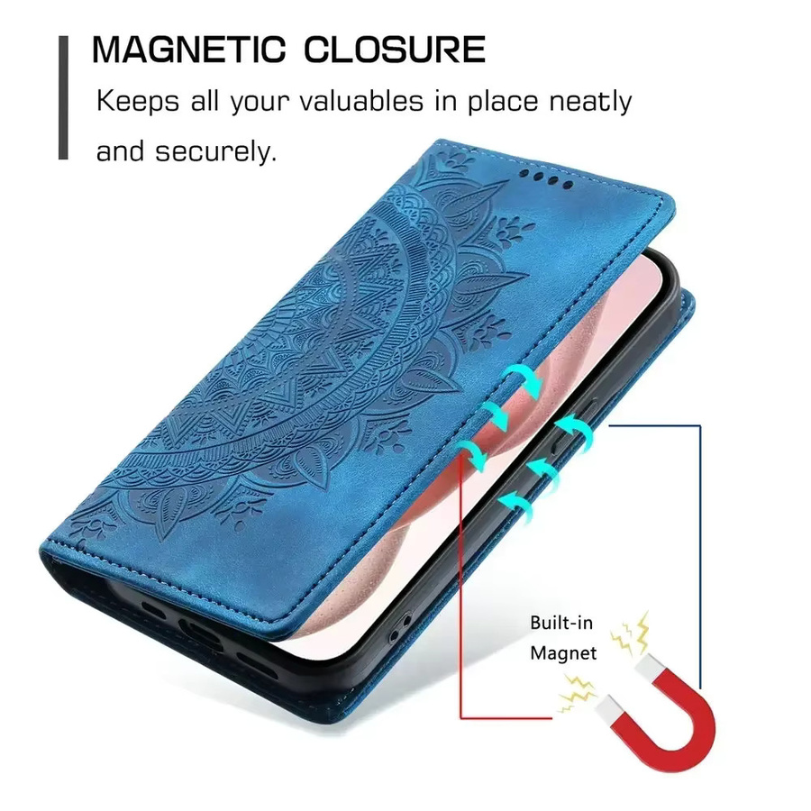 Luxus Leder-Buchetui für Samsung Galaxy S26 Ultra und S25 Plus mit Magnetfunktion in Rot - Bild 2