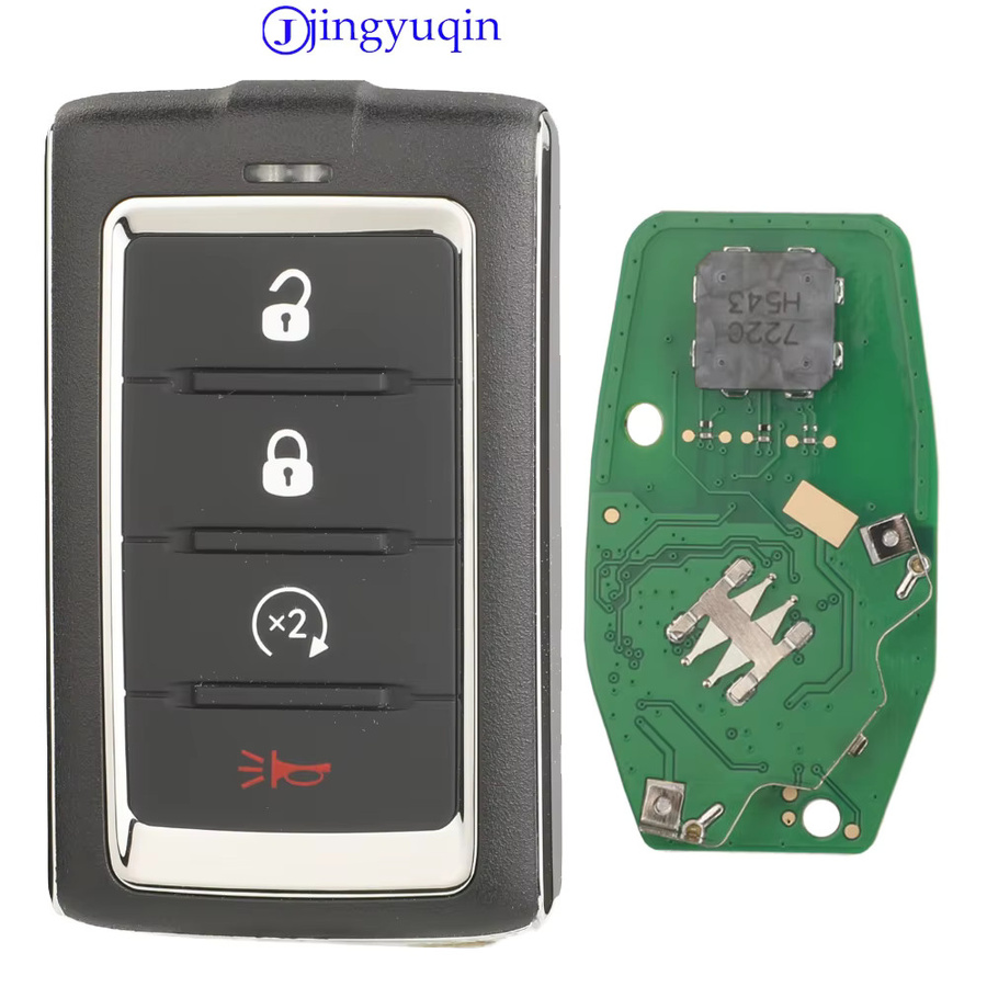 Jingyuqin Fernbedienung Auto Schlüssel für Jeep Grand Wagoneer 2021-2022 in Schwarz PN: 685169738AA / M3NWXF0B1 4A 433MHZ Smart - Bild 1