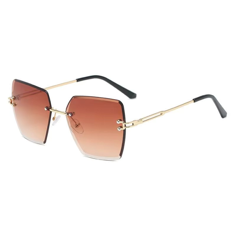 DIXSG Sonnenbrille, randlos, square, Metall, Unisex - Bild 3