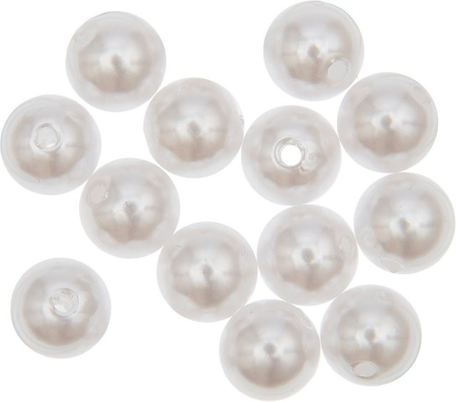 Rico Design Wachs-Perlen, perlweiß, 10 mm, 15 Stück - Bild 1