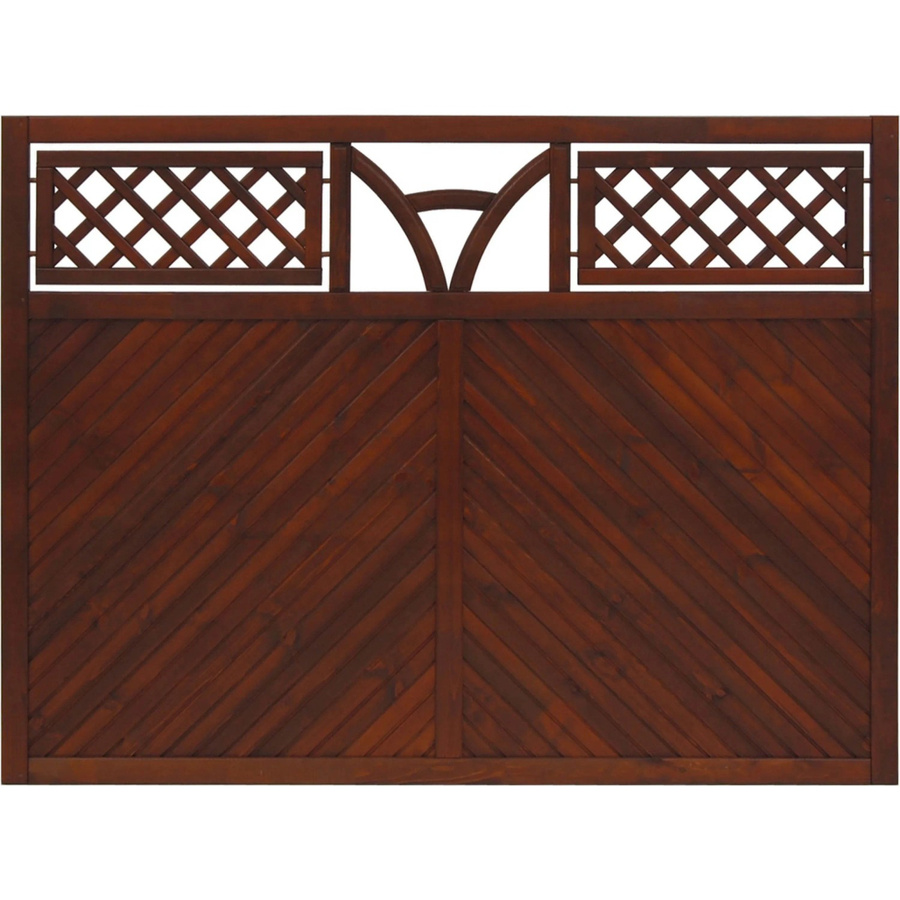 Sichtschutzzaun Toulon von Andrewex aus Leimholz in Braun, Höhe: 180 cm, Breite: 135 cm - Bild 2