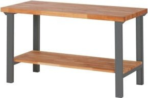 STIER Werktisch Premium mit Ablageboden in Braun, B/T/H: 150 x 70 x 84 cm - Bild 1