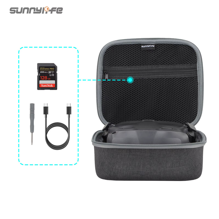 Sunnylife Tragetasche für DJI N3 in Grau mit Drop-Schutz und Lagerungsschutztasche - Bild 3