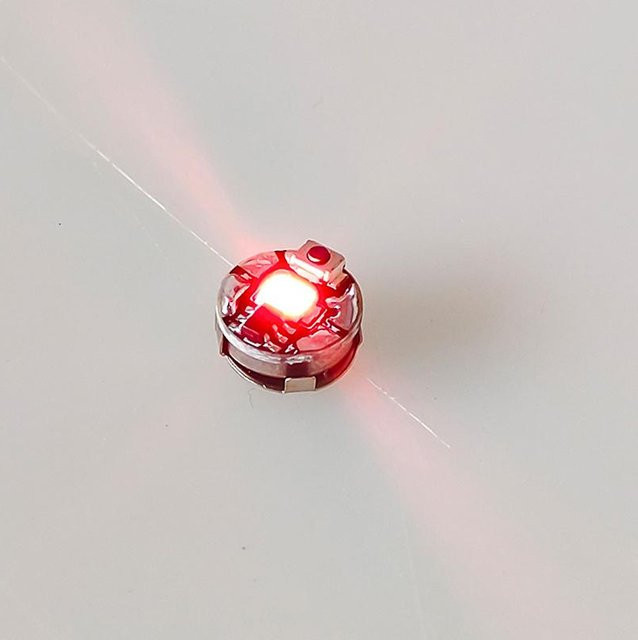 Pijogtwm Drahtloses Miniatur-LED-Modelllicht in Rot mit Batterien für DIY-Modellbau und Dekoration - Bild 1
