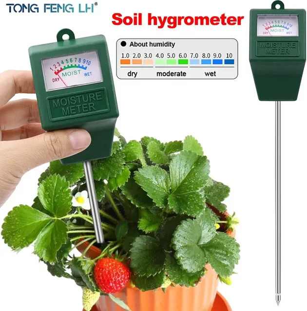 TONGFENGLH Bodenfeuchtigkeitssensor zur Messung der Feuchtigkeit für Gartenpflanzen und Hydroponik in Grün - Bild 1