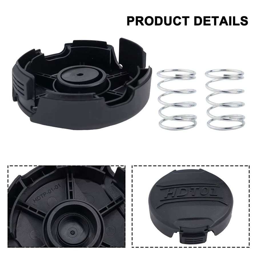 Vibratite Ersatz-Spulenkappe für DCST970 Fadentrimmer in Schwarz - Bild 2