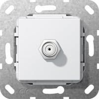 Gira SAT F Buchse Gender Changer Kupplung Weiß 565003 - Bild 1