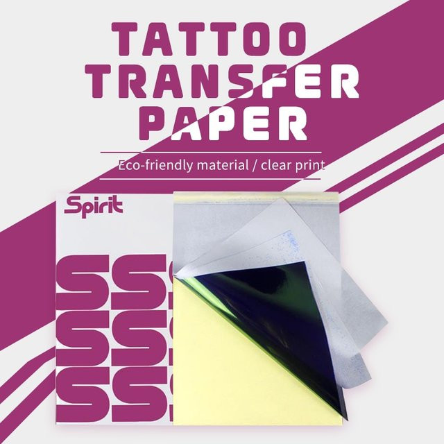 Aimoosi Tattoo Transferpapier Schablonenpapier mit 4 Schichten in A4 Größe für Tätowierer - Bild 1