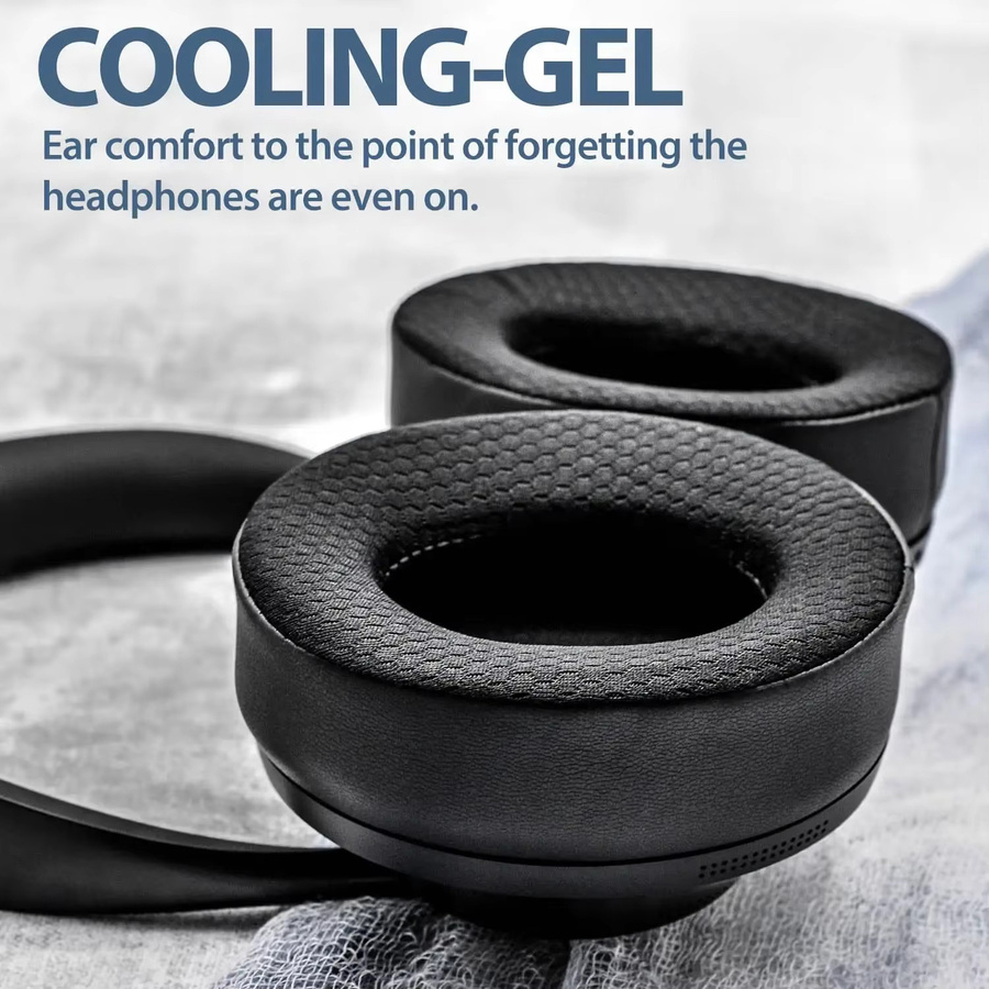 Bose Ersatz-Kühlgel-Ohrpolster für NC700 Headset in Schwarz mit atmungsaktivem Netz-Design und abnehmbarer Schutzhülle mit Reißverschluss - Bild 2