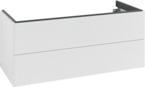 V&B Waschtischunterschrank Antao mit Auszugsbeleuchtung, Farbe: Weiß lackiert, B/T/H: 118,8 x 50,4 x 49,3 cm - Bild 1