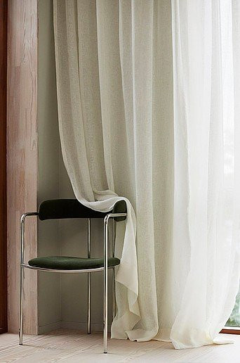 Jotex CLEO Leinenvorhang Weiß Transparent Einfarbig - Bild 1