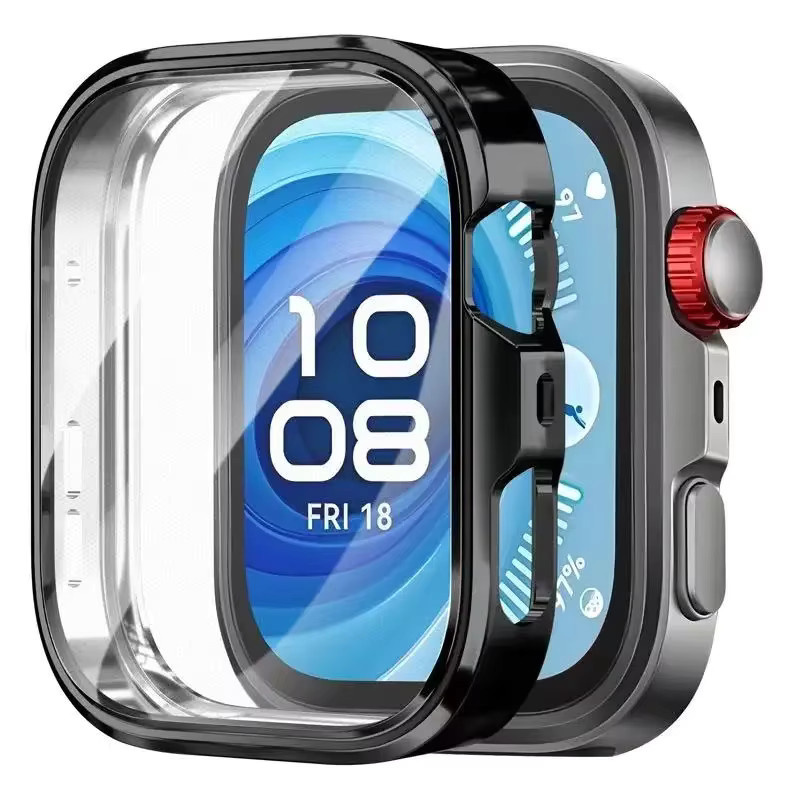Huawei Uhrenzubehör, TPU-Hülle für Huawei Watch Fit 4 4 Pro, Schwarz - Bild 3