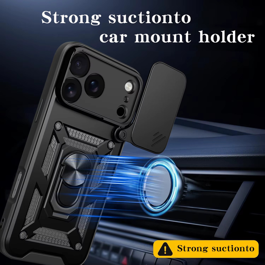 Magnetische Stoßfeste Panzerhülle für Apple iPhone 17, 16, 15, 14, 13, 12 Pro Max, Air, Plus und Mini in Blau - Bild 2