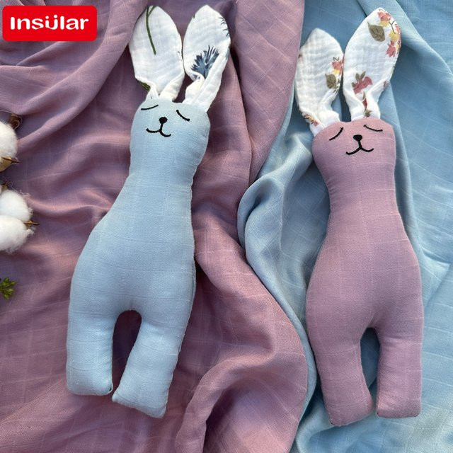Weiches Cartoon-Komforttuch aus 100 % Bambus-Baumwolle für Babys und Neugeborene in Lila mit floralem Design - Bild 1
