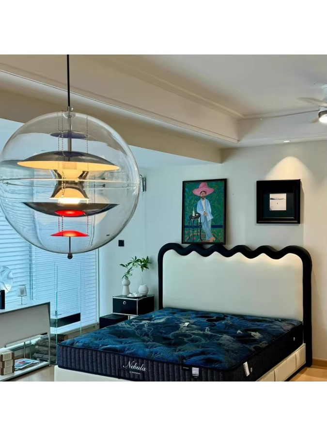 TAONUANSHU Nordische Acryl-Pendelleuchte in Ringform für Wohnzimmer und Schlafzimmer, erhältlich in Weiß, Gold oder Silber - Bild 6