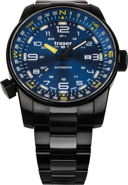 Traser Pathfinder Automatik Herrenuhr, Edelstahl, 46 mm, 10 ATM - Bild 1