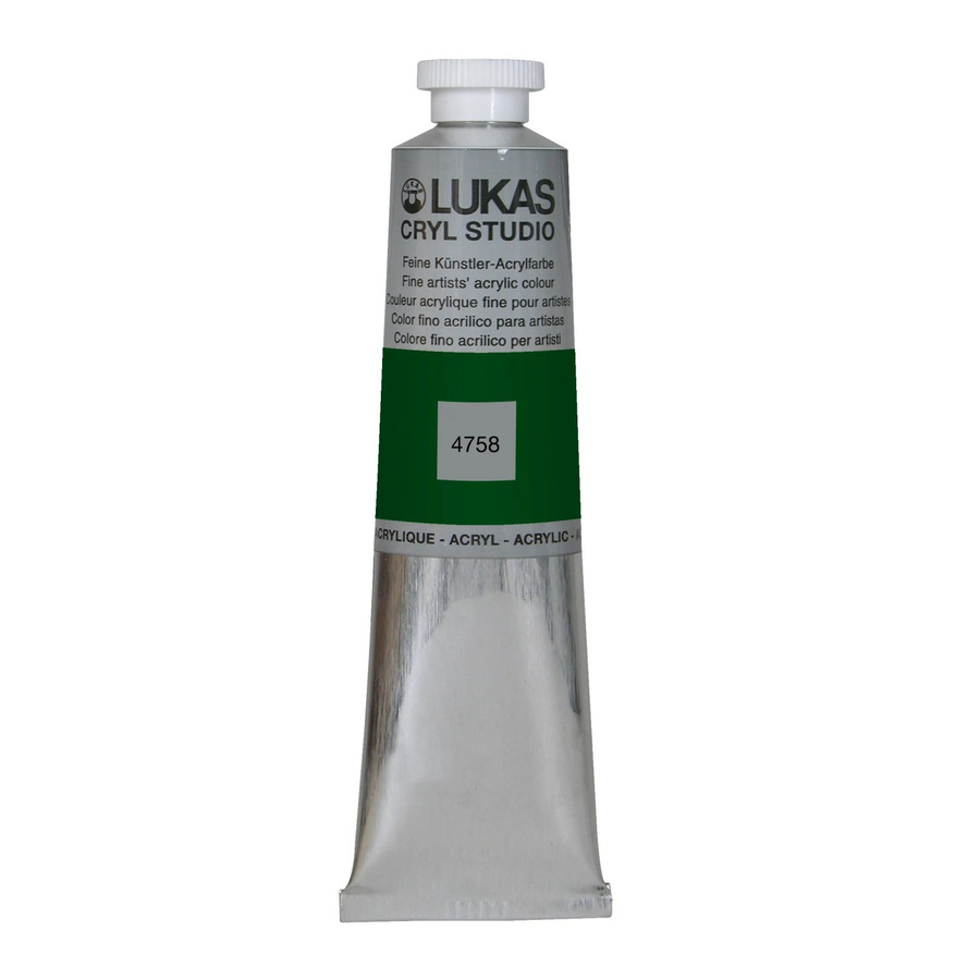 Lukas Cryl Studio Acrylfarbe Grüne Erde in der Aluminiumtube 75ml - Bild 2