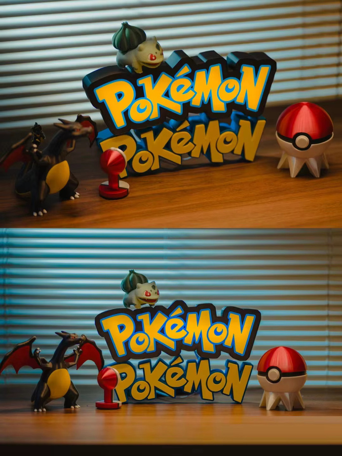 Keeppley Pokémon Logo Figur mit Lampe, Modell Spielzeug - Bild 2
