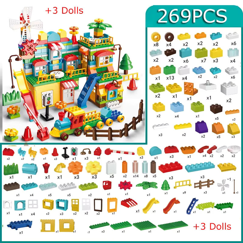 KACUU Marmor Rennen Bausteine Set mit Trichter und Rutsche, 178 Teile, Mehrfarbig, Pädagogisches DIY Spielzeug für Kinder - Bild 3