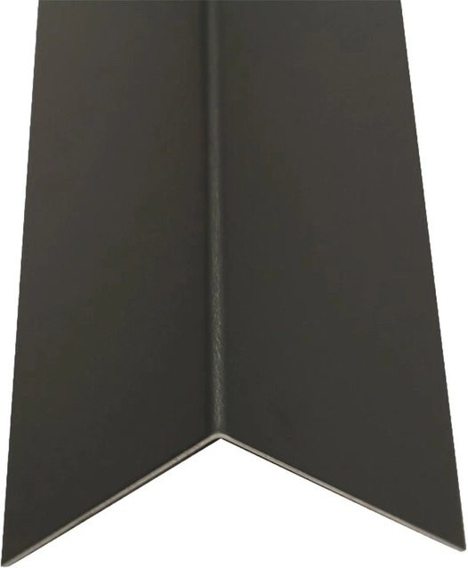 Schlögel Alu-Blechwinkel Anthrazitgrau RAL 7016, L-Profil Gekantet, B/B: 25 x 25 mm, Dicke: 2 mm, Länge: 1500 mm - Bild 1