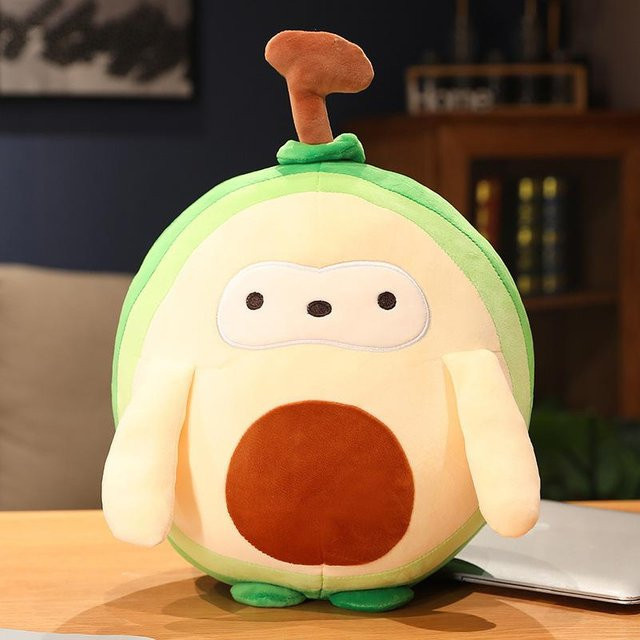 Joyful toys Avocado-Kissen, Plüschtier, Stoffpuppe, grün, 30 cm - Bild 1