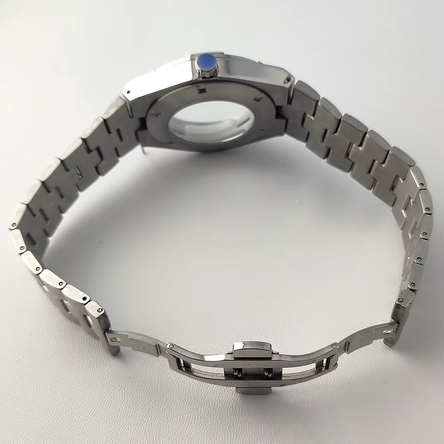 Dwayne Campbell Armbanduhr Edelstahl, Silber, 43 mm - Bild 2
