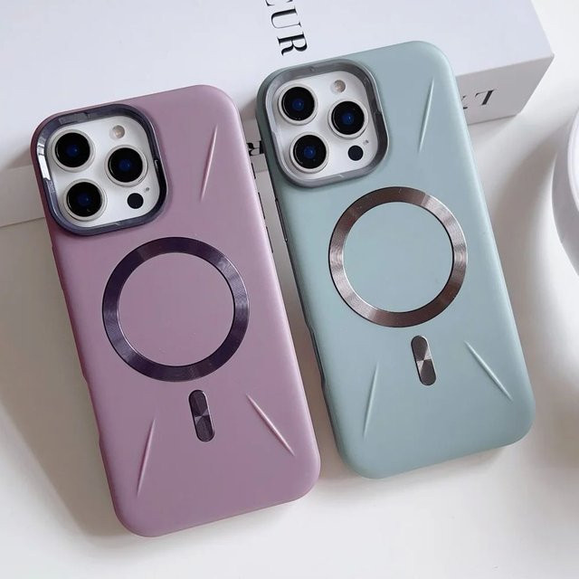 Stoßfeste MagSafe Handyhülle mit CD-Textur für iPhone 16 15 14 13 12 11 Pro Max in Grün und Multicolour - Bild 1