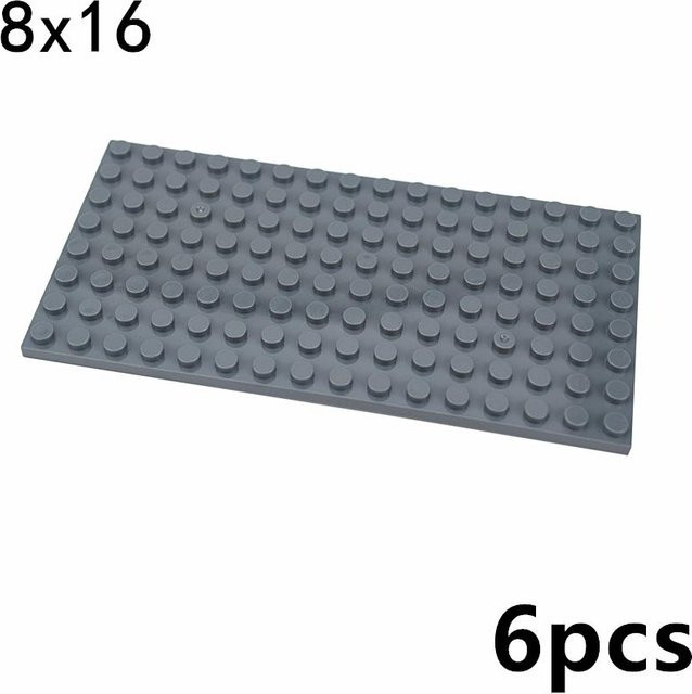 Moc 92438 Dünne Bausteine Kleine Partikel 8x16 Punkte Platte, 6-teiliges Set, ab 6 Jahren - Bild 1