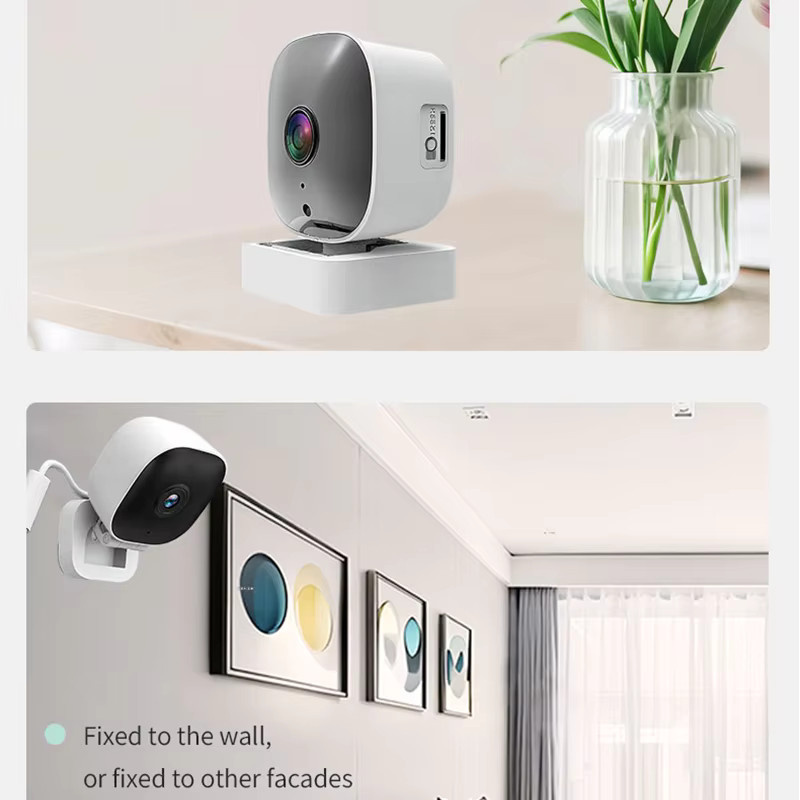 LZQLY Kabellose WLAN Überwachungskamera mit 4K HD Nachtsicht und Fernüberwachung per Mobiltelefon in Weiß - Bild 4