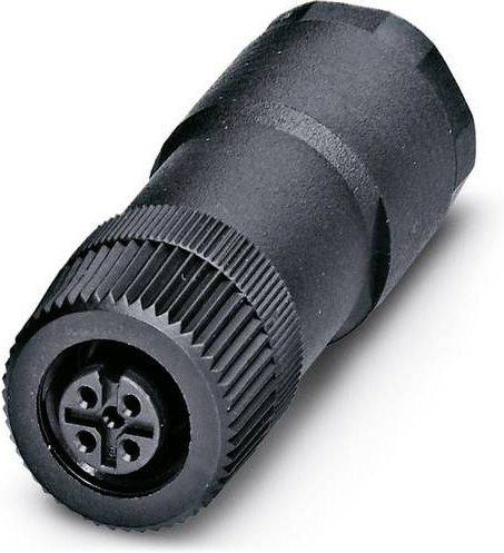 Phoenix Contact 1694596 Sensor-Aktor-Steckverbinder M12 Buchse gerade unkonfektioniert 5-polig schwarz - Bild 1