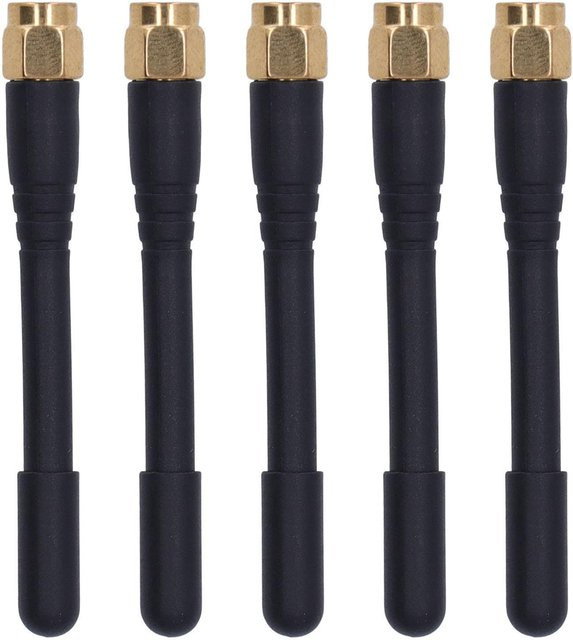 Sonoff Signalantenne Dualfrequenz Rundstrahlantenne mit 3DBi Gewinn und SMA Stecker, Schwarz, 5 Stück - Bild 1