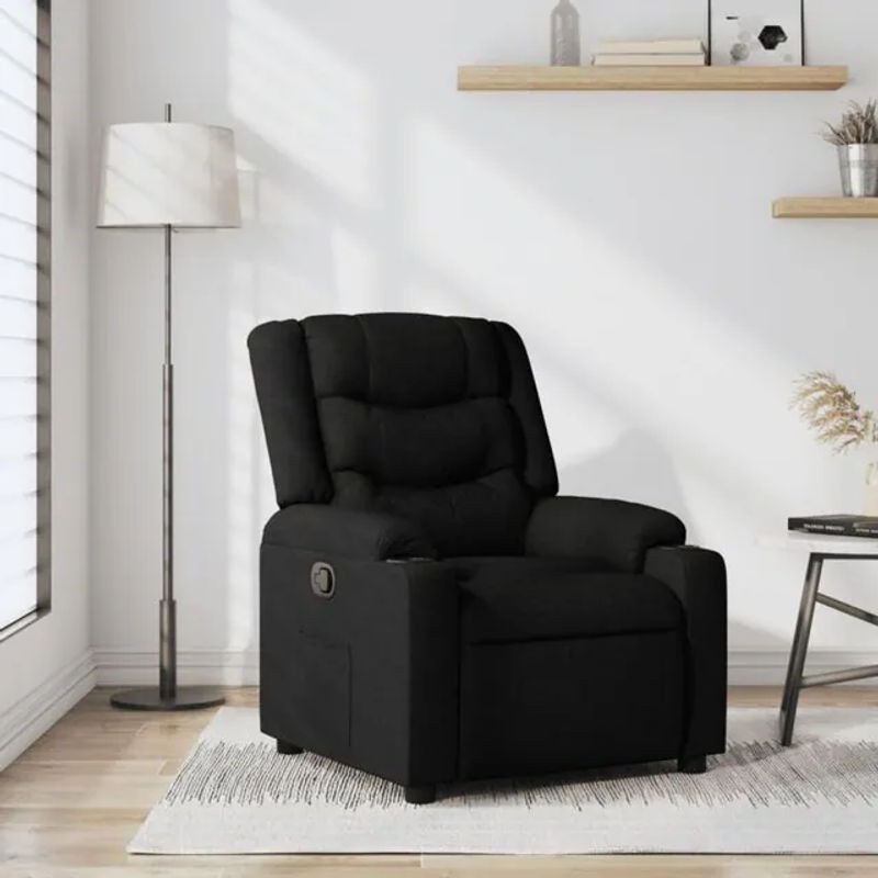 Relaxsessel von vidaxl in Schwarz aus Stoff und Metall - Bild 1