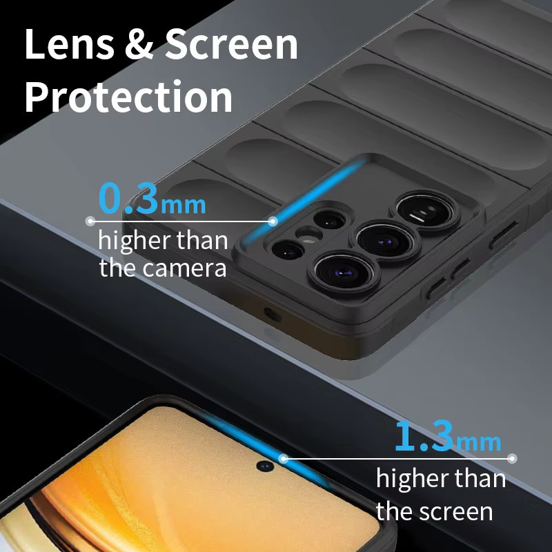 Stoßfeste Panzerhülle für Samsung Galaxy S26 S25 S24 Ultra Plus S25FE S24FE S25Edge in Schwarz und Blau - Bild 4